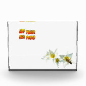 Bee Custの白いチューリップ写真ブロック フォトブロック (正面)