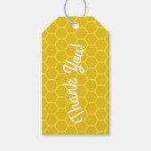 Bee Day 1st Birthdayパーティーありがとうギフトラベル ギフトタグ (正面)