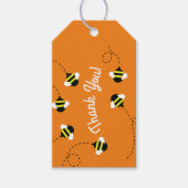 Bee Day 1st Birthdayパーティーありがとうギフトラベル ギフトタグ (正面)