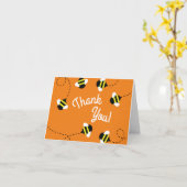Bee Day Thank You 1st Birthday Card カード (黄色い花)