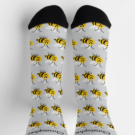 Bee Design Personalised ソックス (上部)