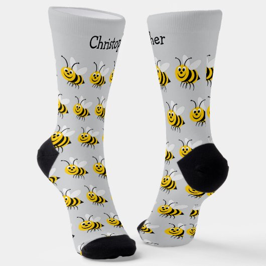 Bee Design Personalised ソックス (傾斜あり)