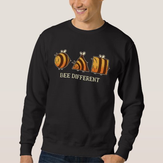 Bee different  unique retro Beekeeper and Bee スウェットシャツ (正面)