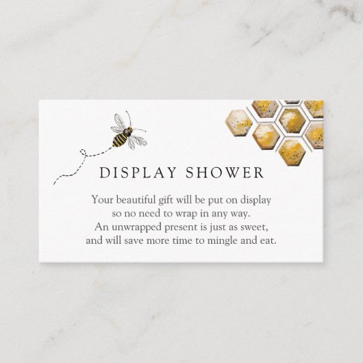 Bee Displayシャワーエンクロージャカード エンクロージャーカード (正面)