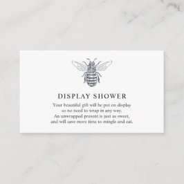 Bee Displayベビーシャワー挿入カード エンクロージャーカード