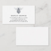 Bee Displayベビーシャワー挿入カード エンクロージャーカード (正面/裏面)