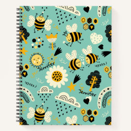Bee Dodle Meバックノートブックに名前の色を追加 ノートブック