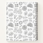 Bee Dodle Me名前の追加おもしろい ノートブック (裏面)