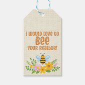 Bee Editable ポップ・アートの-BY不動産仲介業者、ハニーギフト ギフトタグ (正面)