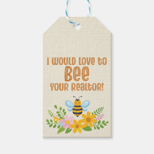 Bee Editable ポップ・アートの-BY不動産仲介業者、ハニーギフト ギフトタグ