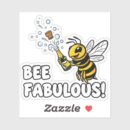 Bee Fabulous Sticker シール (シート)