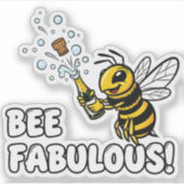 Bee Fabulous Sticker シール (正面)