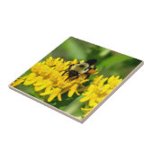 Bee Feasting on Butterfly Weed Wildflowers タイル (側面)