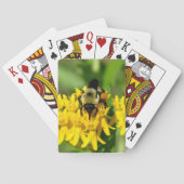 Bee Feasting on Butterfly Weed Wildflowers トランプ (裏面)