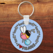 bee fit – キーチェーンのピラティス キーホルダー (正面)