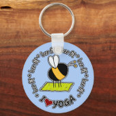 bee fit - yoga keychain キーホルダー (正面)