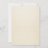 Bee Flower First Birthday Partyへの招待 招待状 (裏面)