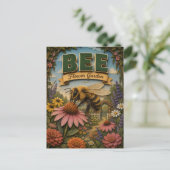 Bee Flower Garden POPCUT ポストカード (スタンド正面)