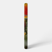 Bee foraging on a flower samsung galaxyケース (左側面)