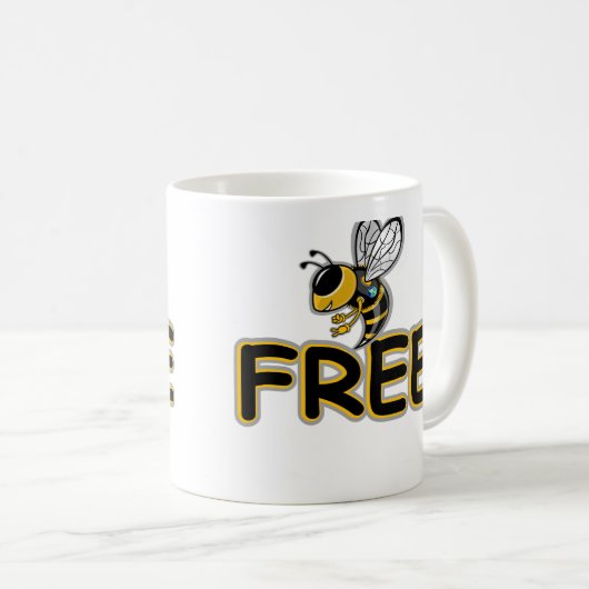 BEE FREE コーヒーマグカップ (正面右)