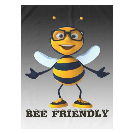 Bee Friendly Bee Gifts ,I Love Bee,Beekeeping Gift テーブルクロス (正面)