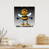 Bee Friendly Bee Gifts ,I Love Bee,Beekeeping Gift ポスター (キッチン)