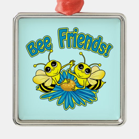 Bee Friends メタルオーナメント (正面)