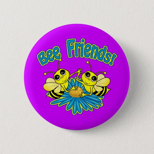 Bee Friends 缶バッジ (正面)