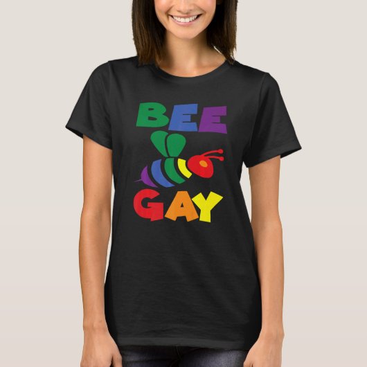 bee gay bee equalisation and human rights tシャツ (正面)