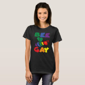 bee gay bee equalisation and human rights tシャツ (正面フル)
