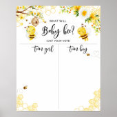 Bee Genderが男の子または女の子のグラフを表示 ポスター (正面)