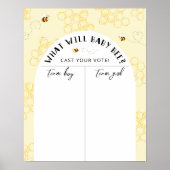 Bee Genderが男の子または女の子のグラフを表示 ポスター (正面)