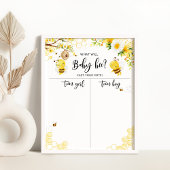 Bee Genderが男の子または女の子のグラフを表示 ポスター