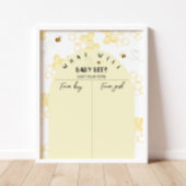 Bee Genderが男の子または女の子のグラフを表示 ポスター