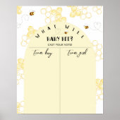 Bee Genderが男の子または女の子のグラフを表示 ポスター (正面)