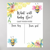 Bee Genderが男の子または女の子のグラフを表示 ポスター (正面)