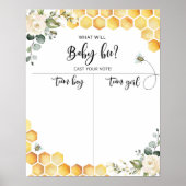 Bee Genderが男の子または女の子のグラフを表示 ポスター (正面)