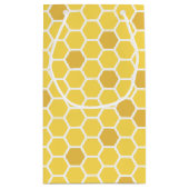 Bee Genderが赤ちゃんシャワーを明かす スモールペーパーバッグ (裏面)