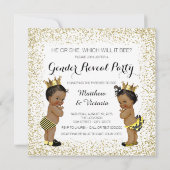 Bee Genderが赤ちゃんシャワーを明かす 招待状 (裏面)