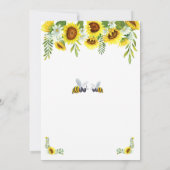 Bee Gender Revealパーティの招待状 招待状 (裏面)