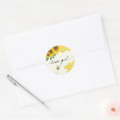 Bee Gender Revealパーティーチームガール ラウンドシール (封筒)