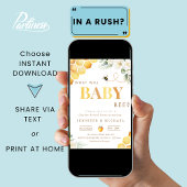 Bee Gender Revealパーティーニュートラル何がベビーBee 招待状