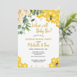 Bee Gender Reveal招待状 招待状