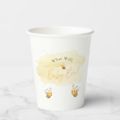 Bee Gender Reveal Party What Will Baby Bee 紙コップ (裏面)