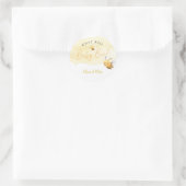 Bee Gender Reveal • What Will Baby Bee ラウンドシール (バッグ)