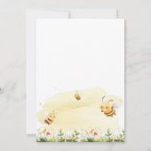 Bee Gender Reveal • What Will Baby Bee 招待状 (裏面)