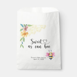 Bee girl baby shower - sweet as can bee フェイバーバッグ