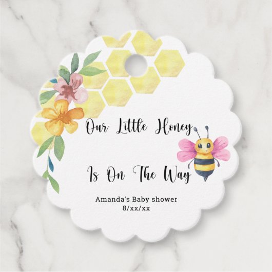 Bee girl. Our little honey on the way フェイバータグ (正面)