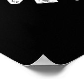 Bee Grade Puns私はバ与えズPunダークBG ポスター (角)