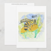 Bee Greeting Card 招待状 (正面/裏面)
